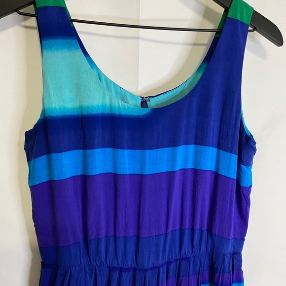 Calvin Klein Multi Color Fit & Flare Dress Size 8P - Picture 5 of 7